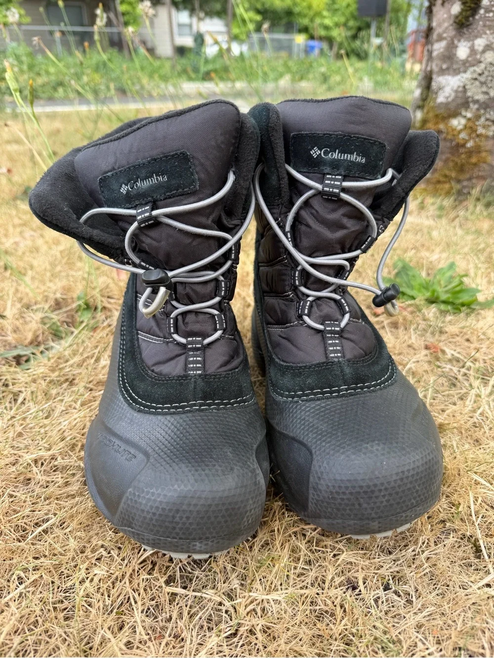 Columbia Kids Black Waterproof Insulated Winter Boots